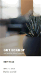 Mobile Screenshot of gut-eckhof.de